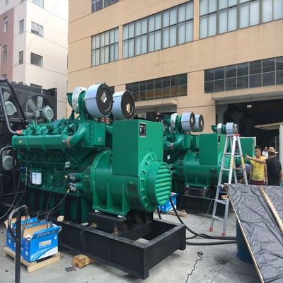 مولد ديزل 2500kva 2000kw مدعوم من تبريد مياه محرك Yuchai