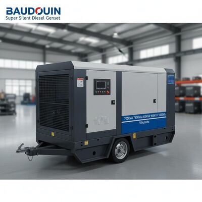 مولدات الديزل المحمولة 700KVA 750KVA 800KVA 900KVA 1000KVA لوحة رقمية 50Hz/60Hz